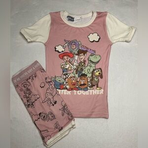 Cotton On Kids Pajama Set - Pink and Cream